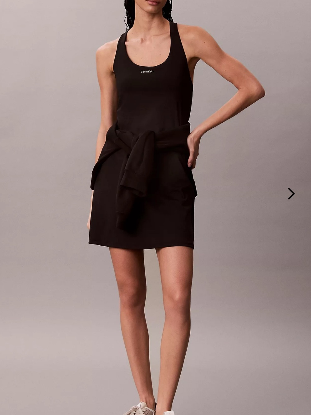 Calvin Klein Black Logo Tank Dress